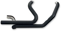 S&S Header Dual System Black Headpipes Blk 95-08Flt