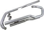 Cobra Slash Down Hot Rod Speedster Exhaust Chrome Exhausts Spd S/D Vtx