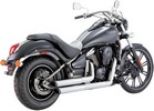 Vance&Hines Exhaust System Twin Slash Staggered Chrome Exhaust Chr Ts