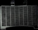 Drag Specialties Radiator Cover - Black - Pan America Radiator Shield
