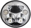 Custom Dynamics Headlight 7'' Led For Indian Black Headlight 7 Chieftn