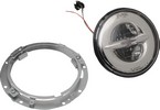 Drag Specialties Headlight 7" W/Mounting Ring Reflector 12V Led Chrome