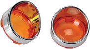 Drag Specialties Replacement Lens Oem Deuce-Style Amber W/ Visor Bezel