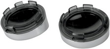 Drag Specialties Replacement Lens Oem Deuce-Style Smoke/Mirror W/ Viso