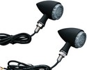 Kuryakyn Torpedo Indicator Lights Turn Only Black Turn Signal Torpedo