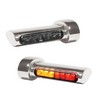 Heinz Bikes Turn-Signal, Brake, Run Winglets Fender Led 3-In-1 Chrome