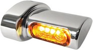 Heinz Bikes Turn Signal Winglets ?Micro? Smd Amber/Chrome Turnsig Wing