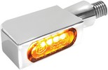 Heinz Bikes Turn-Signal Blokk-Line Smd Micro Amber/Chrome Turnsig Blok