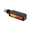 Heinz Bikes Turn-Signal 3-In-1 Blokk-Line Led W/Position Light Black T