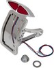 Drag Specialties Taillight Led Deco W/ Curved Vertical Side-Mount Lice