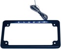 Custom Dynamics License Plate Frame With Led Illumination Frame Lp Blk