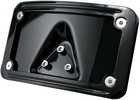 Kuryakyn License Plate Frame Curved Laydown Black