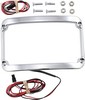 Klock Werks License Plate Frame With Light Chrome Frame L-Plate W/Ligh