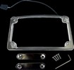 Custom Dynamics Frame License Plate Lighted Chrome Frame License Plate