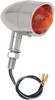 Drag Specialties Mini-Retro Marker Lights Stud-Mount Amber/Red Lens Ch