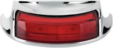 Drag Specialties Rear Fender Tip Light Red Lens Chrome Light Tip Red R