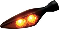 Kellermann Micro Rhombus Dark Led Turn Signal Fr/Rl Black Micro Rh Dk