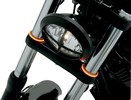 Custom Dynamics Led Fork Rings Truwrapz 39Mm Amber/Amber Light Truwrap