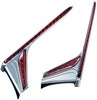 Kuryakyn Vertical Rear Led Light Strips With Red Lenses Chrome Strips