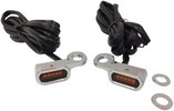 Drag Specialties Lights Marker Handlebar Chrome/Amber Led Lights Mrkr