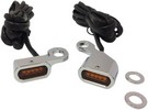 Drag Specialties Lights Marker Handlebar Chrome/Amber Led Lights Trnsi
