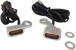 Drag Specialties Lights Marker Handlebar Chrome/Amber Led Lights Mrkr