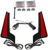 Custom Dynamics Light Fascia Blk/Red Light Fascia Blk/Red