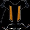 Custom Dynamics Led Fork Light - Amber - Black Light Led Fork Amb Blk