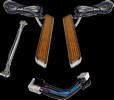 Custom Dynamics Led Fork Light - Amber - Chrome Light Led Fork Amb Chr