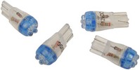 Drag Specialties Mini Wedge Led Bulb Blue 12V Mini Wedge Blue Led