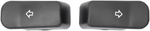 Drag Specialties Caps Turn Signal Switch Extension Caps T/S Ext Blk St