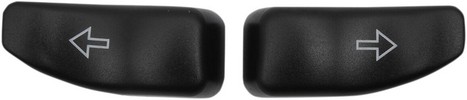 Drag Specialties Caps Turn Signal Switch Extension Caps T/S Ext Bl Flh