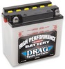 Drag Specialties Battery Drag Spec 12N7-4A Battery Conventional 12V Le