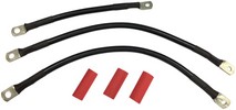 Drag Specialties Battery Cable Kit Black Cable Set Bat Blk 93-08Fl