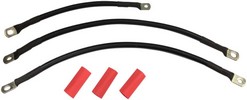 Drag Specialties Battery Cable Kit Black Cable Set Bat Blk 04-05Dy