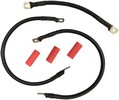 Drag Specialties Battery Cable Kit Black Cable Set Bat Blk 65-84Fl