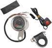 Drag Specialties Electronic Speedometer 1.8" Polished Black Face Speed