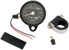 Drag Specialties 2.4" Mechanical Speedometer 2:1 W/ Trip-Meter Black H