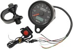 Drag Specialties 2.4" Electronic Speedometer Black Housing Black Face