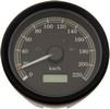 Drag Specialties Electronic Speedometers Kph Programmable 3-3/8" Black
