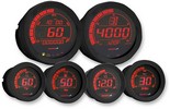 Koso Gauge Kit Hd-02 Six Piece Black Gauge Set Hd-6 Gauges Blk