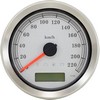 Drag Specialties Speedometer Slvr Kph Xl Speedometer Slv Kph 4 04-