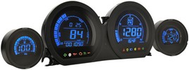 Koso Gauge Set Hd-6 Gauges Bk Gauge Set Hd-6 Gauges Bk