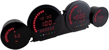 Koso Gauge Set Hd-03L Red Gauge Set Hd-03L Red