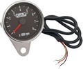 Drag Specialties 2.4" Tachometer 8000Rpm Led Chrome Black Face Red Nee
