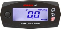 Koso Tachometer & Hour Meter Mini 4 Rpm/Hour Meter Mini-4