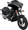 Memphis Shades Hd Windshield Standard Batwing-Fairing 5" Black Shield