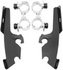 Mounting Kit Trigger-Lock Memphis Fats/Slim-Windshield Black Mnt Kit F