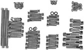 Drag Specialties Black Chrome Socket-Head Motor Bolt Kit Knurled Bolt