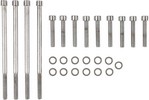 Drag Specialties Chrome Socket-Head Primary Cover Bolt Kit Smooth Bolt